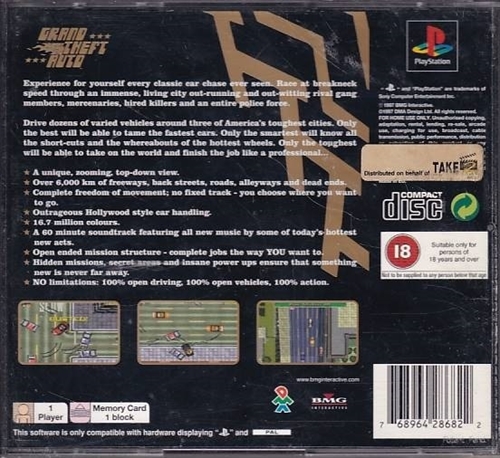 Grand Theft Auto Limited Edition - PS1 (B Grade) (Genbrug)